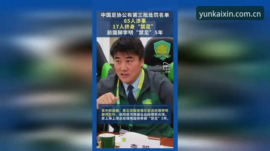 云开新版官网最新版 揭秘中国足协第三批禁足名单背后的真相——足球圈大地震,这些名字你认识几个?
